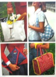 9752 1980 BIG BAGS,ENVELOPE BAG, TOTES,SHOULDER BAGS PATTERN